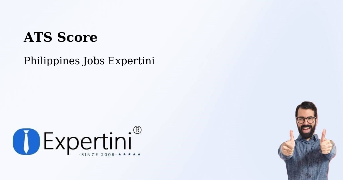 Resume ATS Score & Job Description Match Tool – Kasibu - Philippines Jobs Expertini